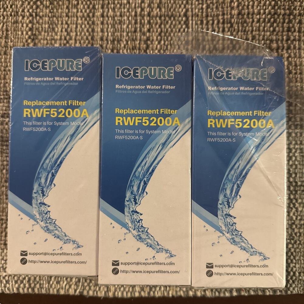 Icepure Refrigerator Water‎ Filter RWF5200A 3 Filters